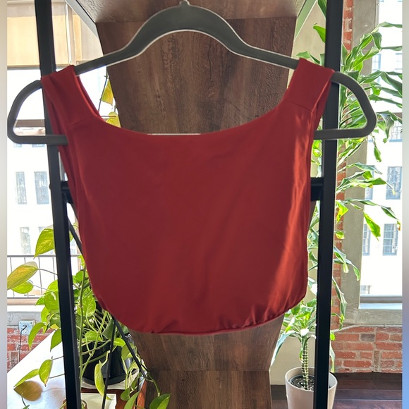 Rust orange bathing suit top - Picture 1 of 2